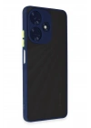 Mey İthalat®  İnfinix Hot 30 4G Kılıf Montreal Silikon Kapak - Lacivert