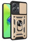 Mey İthalat®  İnfinix Hot 30 5G Kılıf Pars Lens Yüzüklü Silikon - Gold