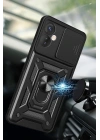 Mey İthalat®  İnfinix Hot 30 5G Kılıf Pars Lens Yüzüklü Silikon - Kırmızı