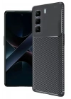 Mey İthalat®  İnfinix Hot 50 Pro Plus 4G Auto Focus Karbon Kapak - Siyah