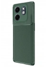 Mey İthalat®  İnfinix Smart 9 Kılıf Auto Focus Karbon Kapak - Koyu Yeşil