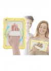 Mey İthalat®  iPad 10.2 (7.nesil) Kılıf Strap New Tablet Kapak - Sarı