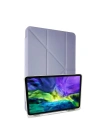 Mey İthalat®   iPad 10.2 (8.nesil) Kılıf Kalemlikli Mars Tablet Kılıfı - Lila