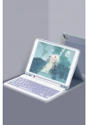 Mey İthalat®  iPad 10.2 (9.nesil) Kılıf KC01 Smart Klavyeli Tablet Kılıfı - Lacivert