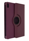 Mey İthalat®  iPad 2022 10.9 (10.nesil) Kılıf 360 Tablet Deri Kılıf - Mürdüm