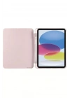 Mey İthalat®  iPad 2022 10.9 (10.nesil) Kılıf Kalemlikli Mars Tablet Kılıfı - Rose Gold