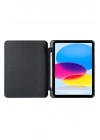 Mey İthalat®  iPad 2022 10.9 (10.nesil) Kılıf Kalemlikli Mars Tablet Kılıfı - Siyah