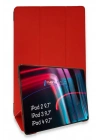 Mey İthalat®  iPad 4 9.7 Kılıf Tablet Smart Kılıf - Kırmızı