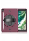 Mey İthalat®  iPad 5 Air 9.7 Kılıf Strap-C Otterbox Tablet Kapak - Mürdüm