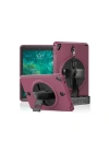 Mey İthalat®  iPad 5 Air 9.7 Kılıf Strap-C Otterbox Tablet Kapak - Mürdüm