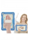 Mey İthalat®  iPad 5 Air 9.7 Kılıf Strap New Tablet Kapak - Mavi