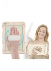 Mey İthalat®  iPad 5 Air 9.7 Kılıf Strap New Tablet Kapak - Pembe