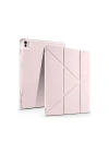 Mey İthalat®  iPad Air 13 (2024) Kılıf Kalemlikli Mars Tablet Kılıfı - Rose Gold