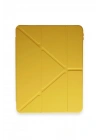 Mey İthalat®  iPad Pro 11 (2018) Kılıf Kalemlikli Mars Tablet Kılıfı - Açık Sarı