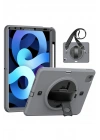 Mey İthalat®  iPad Pro 11 (2020) Kılıf Strap-C Otterbox Tablet Kapak - Gri