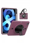 Mey İthalat®  iPad Pro 11 (2020) Kılıf Strap-C Otterbox Tablet Kapak - Mürdüm