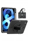 Mey İthalat®  iPad Pro 11 (2020) Kılıf Strap-C Otterbox Tablet Kapak - Siyah