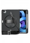 Mey İthalat®  iPad Pro 11 (2020) Kılıf Strap-C Otterbox Tablet Kapak - Siyah