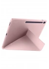 Mey İthalat®  iPad Pro 11 (2024) Kılıf Kalemlikli Hugo Tablet Kılıfı - Rose Gold