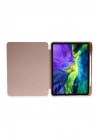 Mey İthalat®  iPad Pro 11 (2024) Kılıf Kalemlikli Mars Tablet Kılıfı - Rose Gold