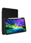 Mey İthalat®  iPad Pro 11 (2024) Kılıf Kalemlikli Mars Tablet Kılıfı - Siyah