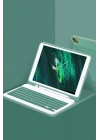 Mey İthalat®  iPad Pro 11 (2024) Kılıf KC01 Smart Klavyeli Tablet Kılıfı - Koyu Yeşil