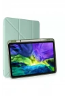 Mey İthalat®  iPad Pro 12.9 (2021) Kılıf Kalemlikli Mars Tablet Kılıfı - Açık Yeşil