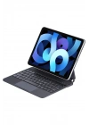 Mey İthalat®  iPad Pro 13 (2024) Kılıf X9P Magic Manyetik Klavyeli Tablet Kılıfı - Siyah