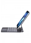 Mey İthalat®  iPad Pro 13 (2024) Kılıf X9P Magic Manyetik Klavyeli Tablet Kılıfı - Siyah