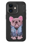 Mey İthalat®  iPhone 11 Cute Desenli Kapak - Siyah