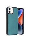 Mey İthalat®  iPhone 11 Kılıf Aras Deri Kapak - Açık Yeşil