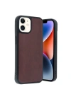 Mey İthalat®  iPhone 11 Kılıf Aras Deri Kapak - Bordo