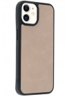 Mey İthalat®  iPhone 11 Kılıf Aras Deri Kapak - Pudra