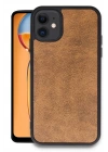 Mey İthalat®   iPhone 11 Kılıf Aras Deri Kapak - Taba