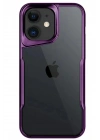 Mey İthalat®  iPhone 11 Kılıf Boyi Silikon Kapak - Derin Mor