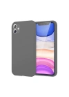 Mey İthalat®  iPhone 11 Kılıf First Silikon - Gri