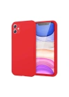 Mey İthalat®   iPhone 11 Kılıf First Silikon - Kırmızı