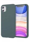 Mey İthalat®  iPhone 11 Kılıf First Silikon - Koyu Yeşil