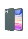 Mey İthalat®  iPhone 11 Kılıf First Silikon - Koyu Yeşil