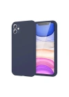 Mey İthalat®  iPhone 11 Kılıf First Silikon - Lacivert