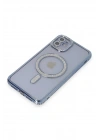 Mey İthalat®  iPhone 11 Kılıf Joke Simli Magneticsafe Kılıf - Mavi