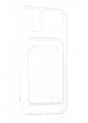 Mey İthalat®  iPhone 11 Kılıf Kart Şeffaf Silikon - Şeffaf