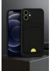 Mey İthalat®  iPhone 11 Kılıf Kelvin Kartvizitli Silikon - Koyu Yeşil