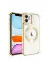 Mey İthalat®  iPhone 11 Kılıf Kross Magneticsafe Kapak - Gold