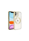 Mey İthalat®  iPhone 11 Kılıf Kross Magneticsafe Kapak - Gold