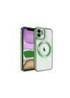 Mey İthalat®  iPhone 11 Kılıf Kross Magneticsafe Kapak - Koyu Yeşil