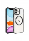 Mey İthalat®  iPhone 11 Kılıf Kross Magneticsafe Kapak - Siyah