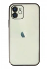 Mey İthalat®  iPhone 11 Kılıf  Lensli Silikon - Siyah
