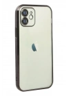 Mey İthalat®  iPhone 11 Kılıf  Lensli Silikon - Siyah