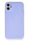Mey İthalat®   iPhone 11 Kılıf Nano içi Kadife Silikon - Lila